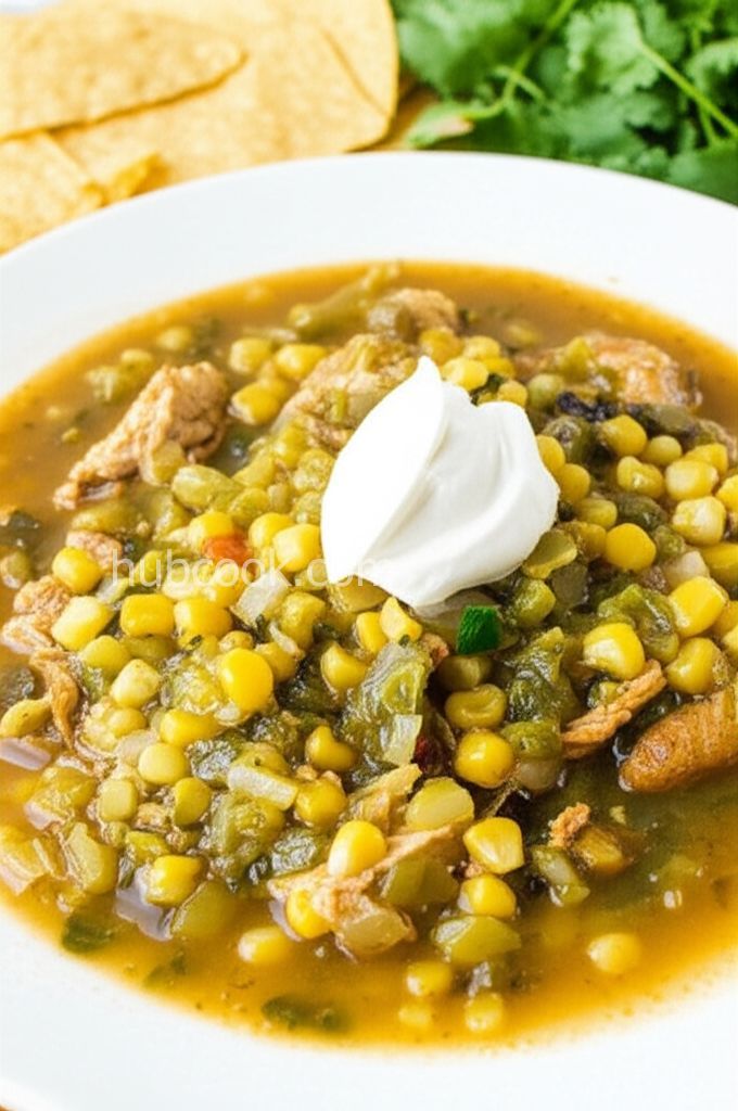 Big Pappy's Posole Verde with Tomatillos