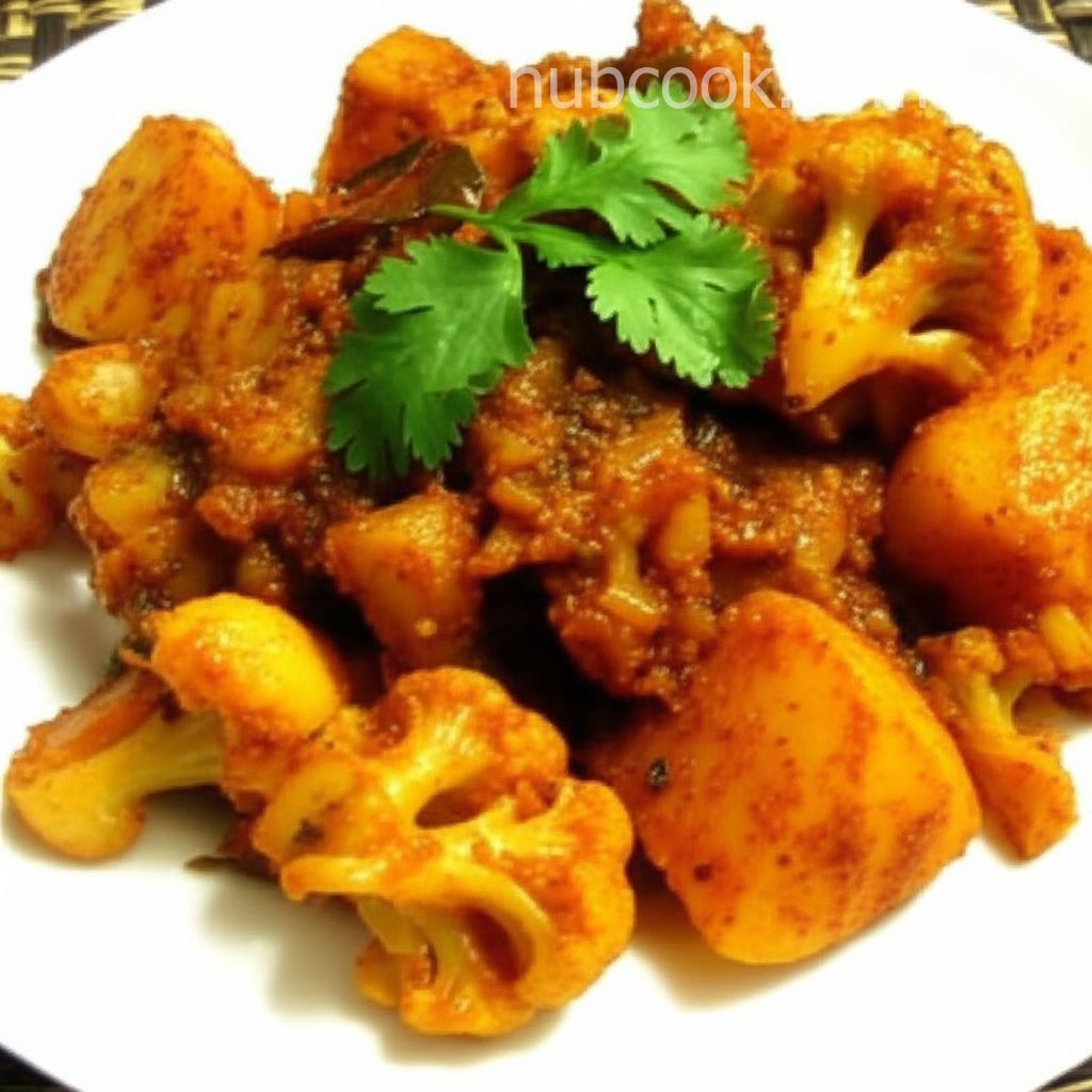 Indian Potatoes and Cauliflower (Aloo Gobi)