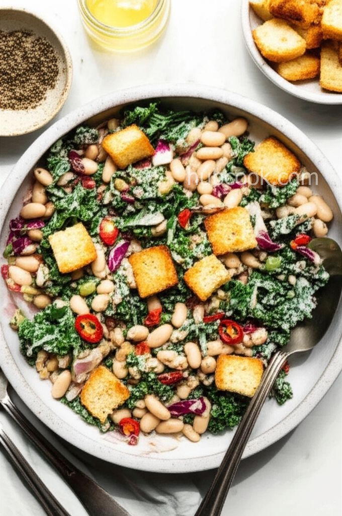 Caesar Cannellini Bean Salad