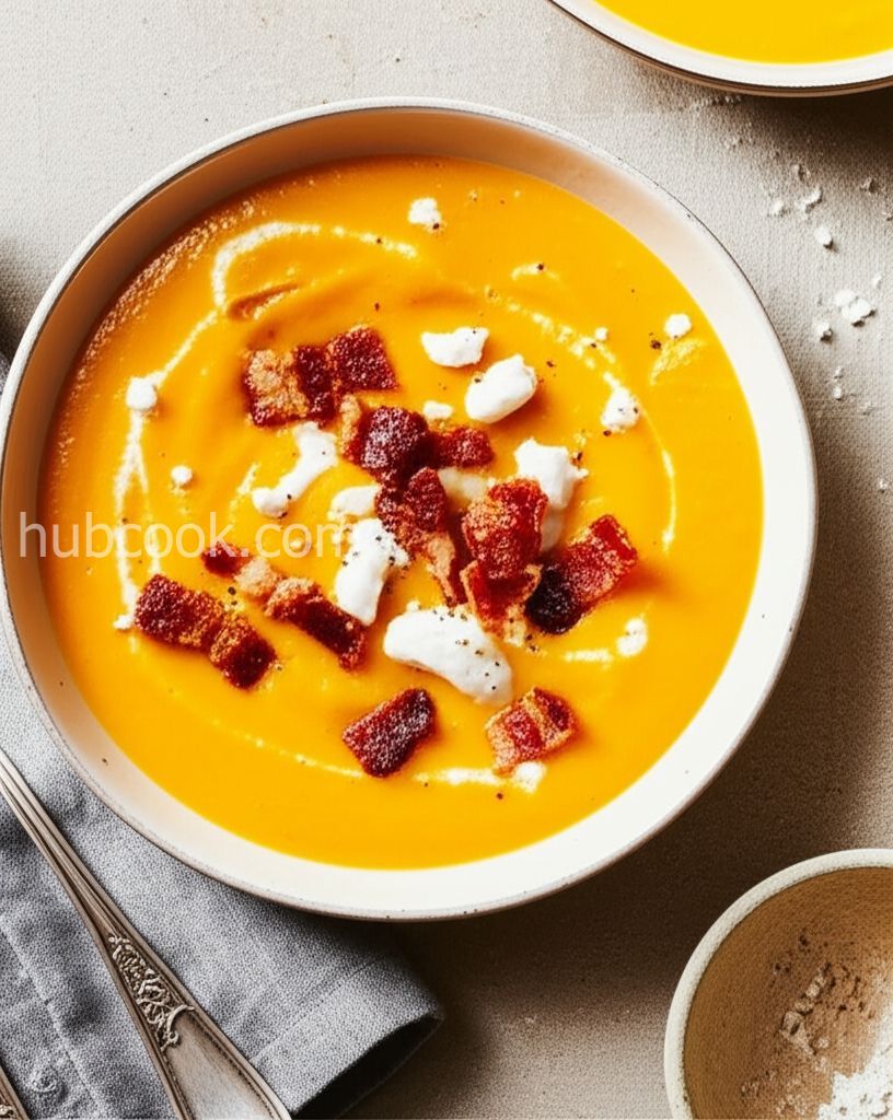 Curried Butternut Squash and Cauliflower Soup