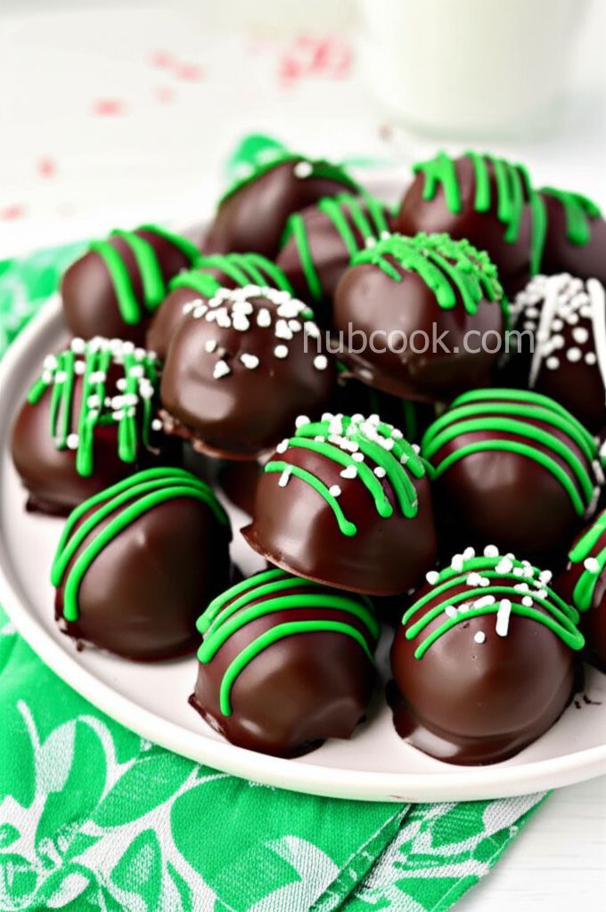 Easy Mint Chocolate Truffles
