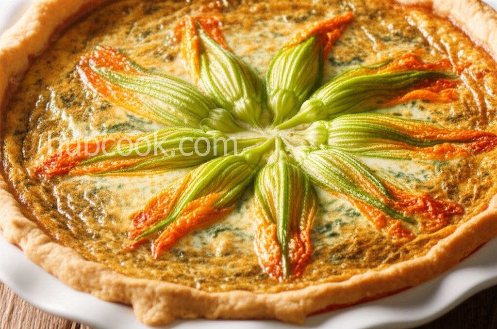 Squash Blossom Quiche