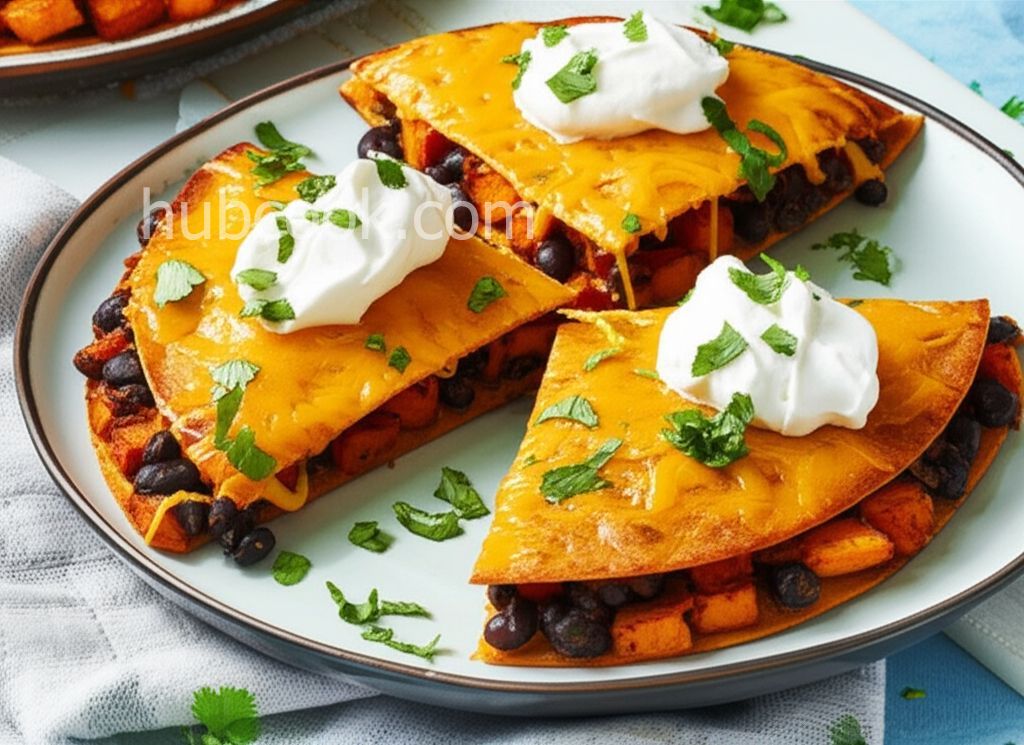 Sweet Potato-Black Bean Quesadillas